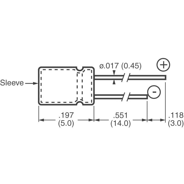 ECE-A1HKS3R3 Panasonic Electronic Components  Condensateurs électrolytiques en aluminium
